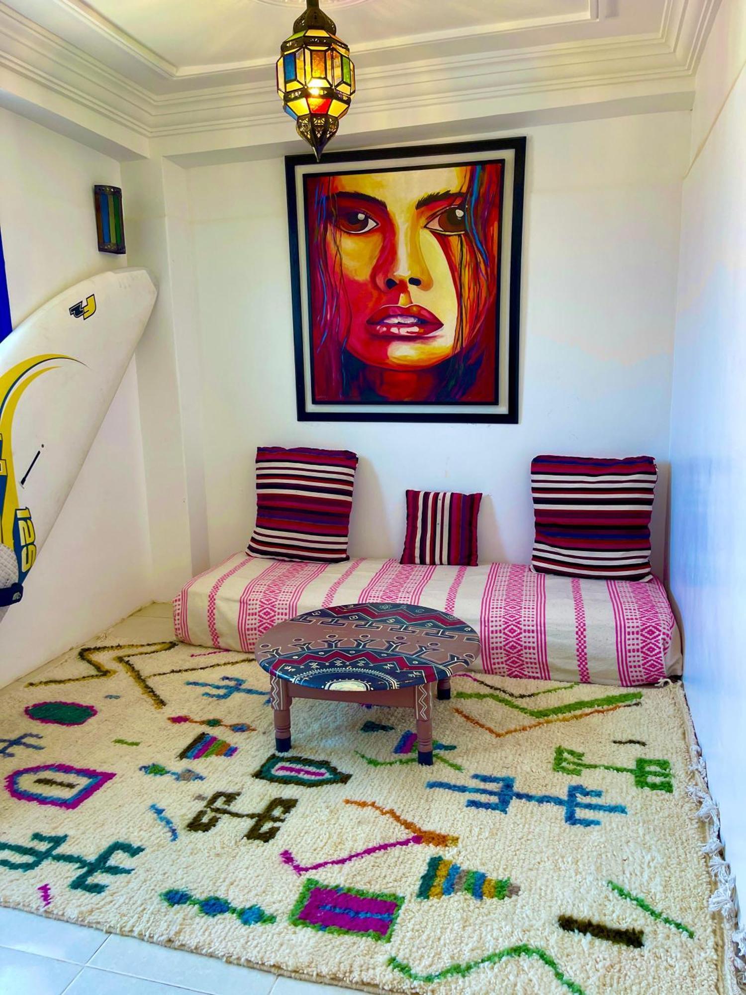 Bed and Breakfast Surf & Salsa Ocean House Tamraght Екстер'єр фото