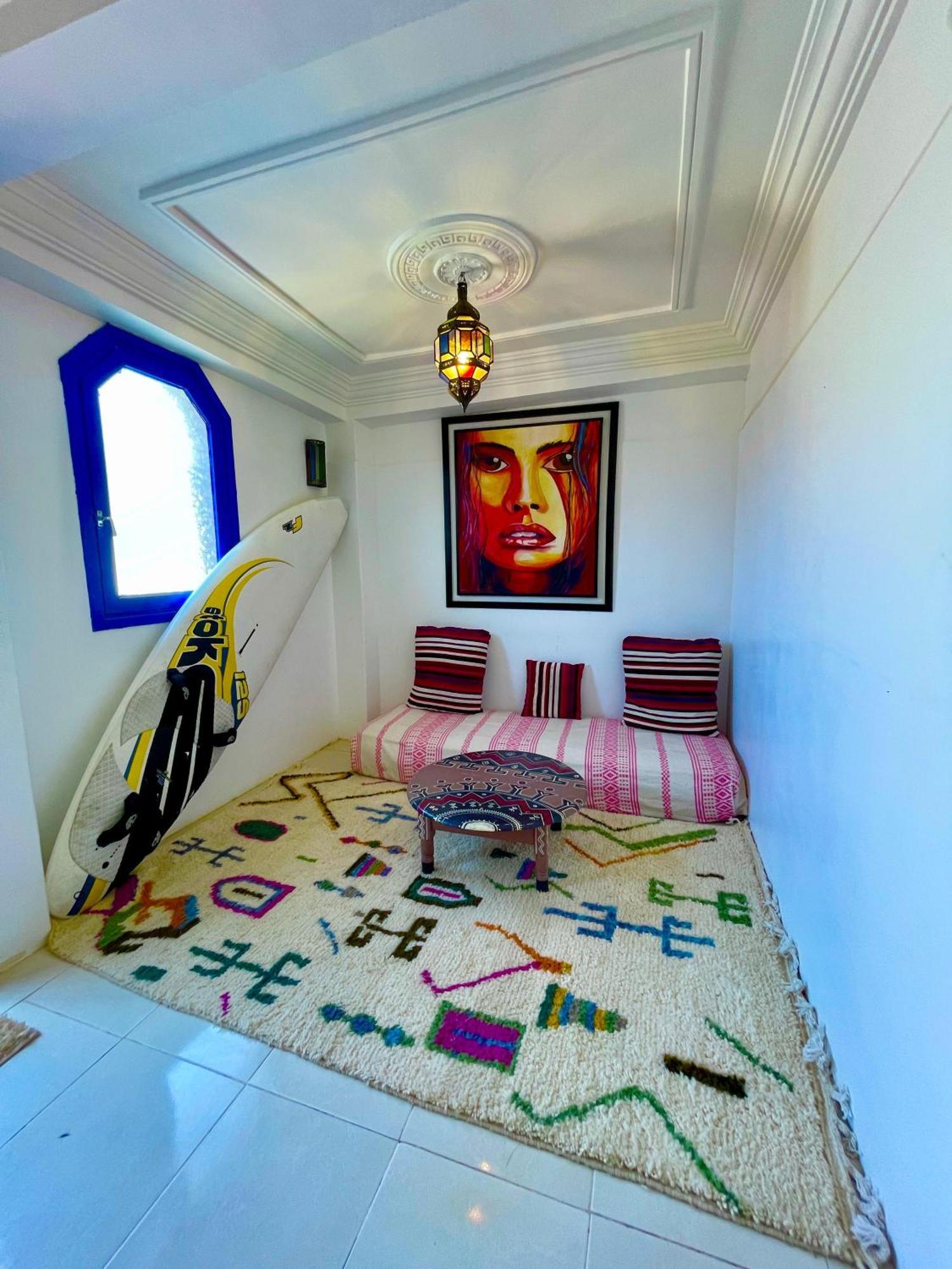 Bed and Breakfast Surf & Salsa Ocean House Tamraght Екстер'єр фото