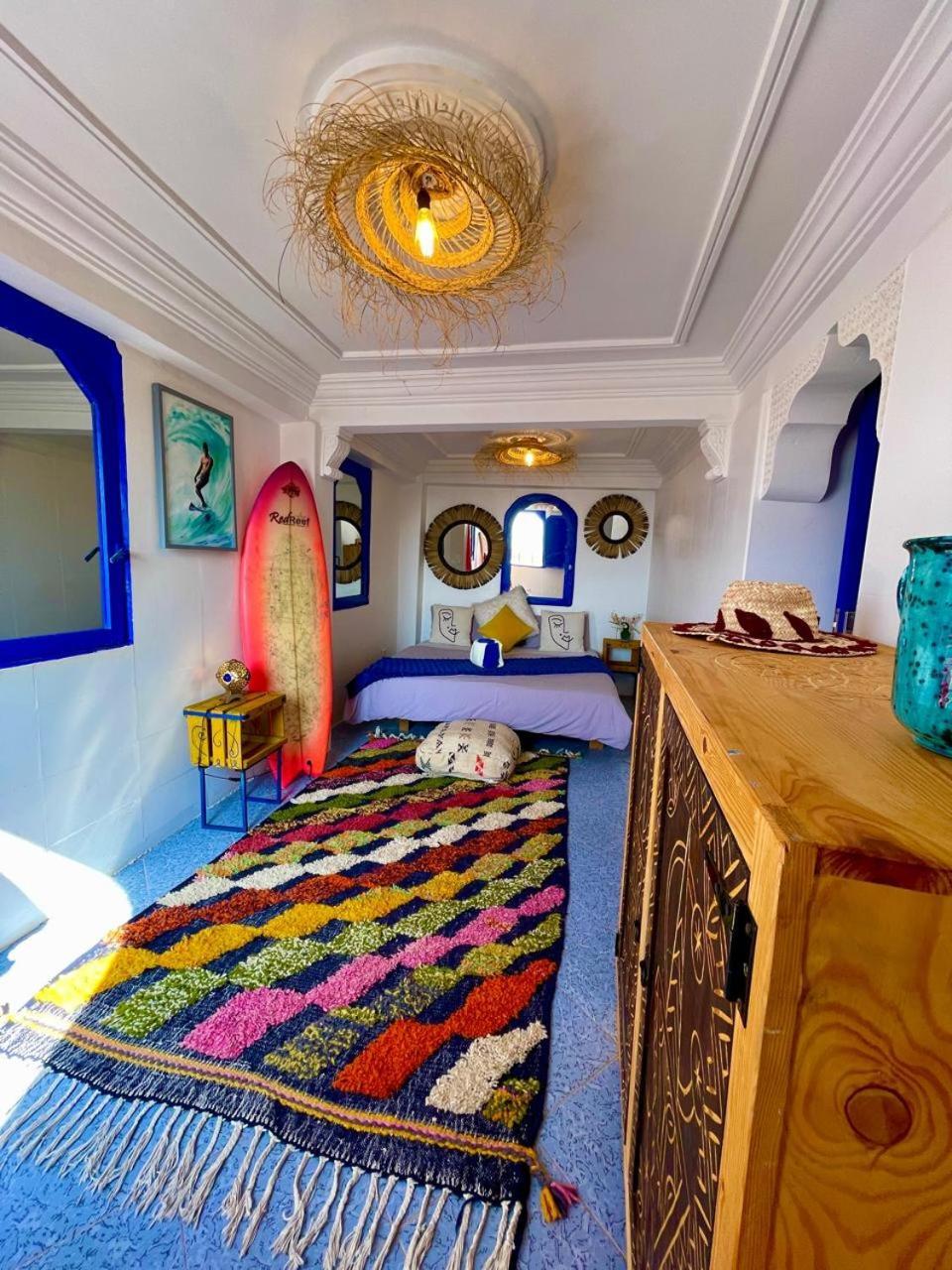 Bed and Breakfast Surf & Salsa Ocean House Tamraght Екстер'єр фото